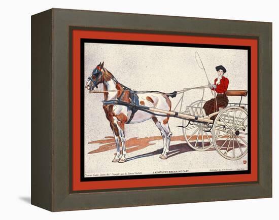 A Kentucky Breaking Cart-Edward Penfield-Framed Stretched Canvas