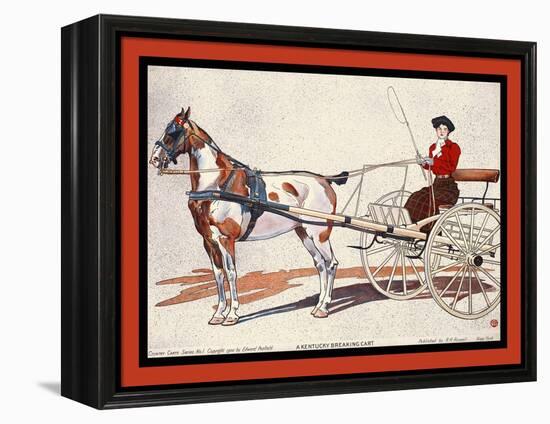 A Kentucky Breaking Cart-Edward Penfield-Framed Stretched Canvas