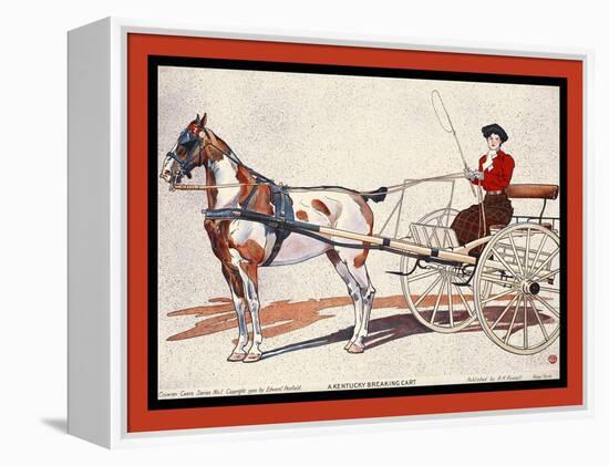A Kentucky Breaking Cart-Edward Penfield-Framed Stretched Canvas