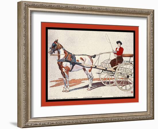 A Kentucky Breaking Cart-Edward Penfield-Framed Art Print