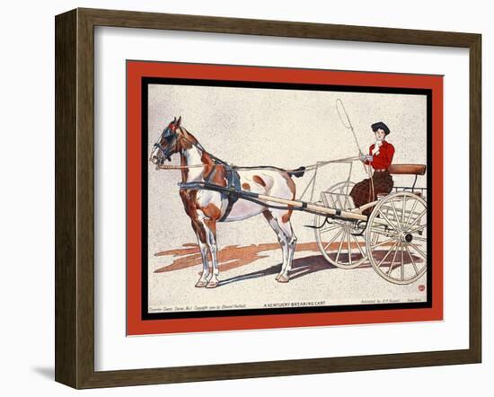 A Kentucky Breaking Cart-Edward Penfield-Framed Art Print