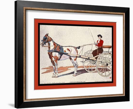 A Kentucky Breaking Cart-Edward Penfield-Framed Art Print