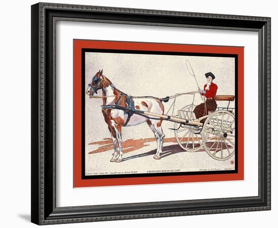 A Kentucky Breaking Cart-Edward Penfield-Framed Art Print