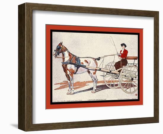 A Kentucky Breaking Cart-Edward Penfield-Framed Art Print