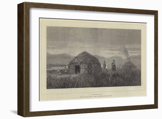 A Khirghese Camp-null-Framed Giclee Print