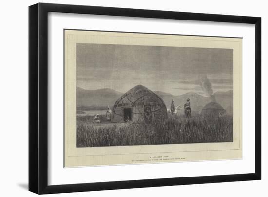 A Khirghese Camp-null-Framed Giclee Print