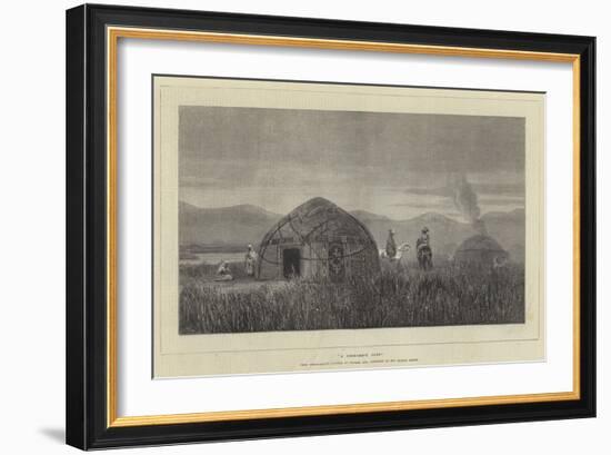 A Khirghese Camp-null-Framed Giclee Print