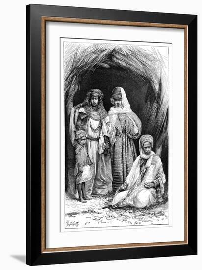 A Khumir Man, Woman and Child, North Africa, 1895-Ivan Pranishnikoff-Framed Giclee Print