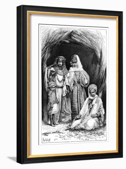 A Khumir Man, Woman and Child, North Africa, 1895-Ivan Pranishnikoff-Framed Giclee Print
