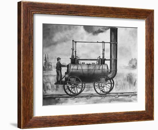 A Killingworth Locomotive: Designed by Stephenson 1825-null-Framed Giclee Print