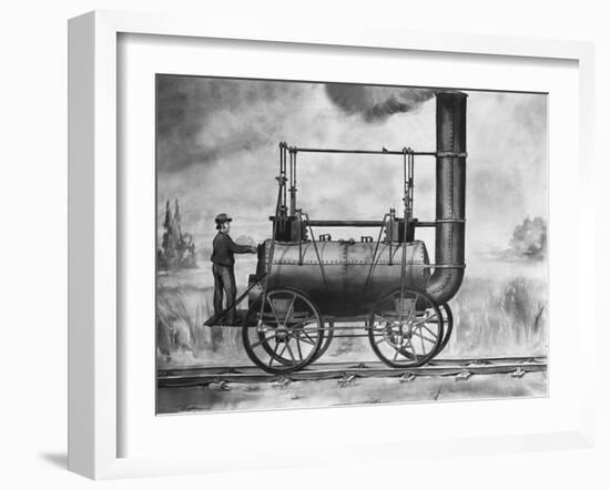 A Killingworth Locomotive: Designed by Stephenson 1825-null-Framed Giclee Print