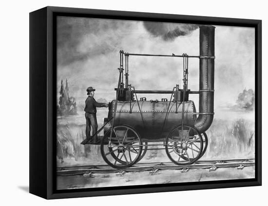 A Killingworth Locomotive: Designed by Stephenson 1825-null-Framed Premier Image Canvas