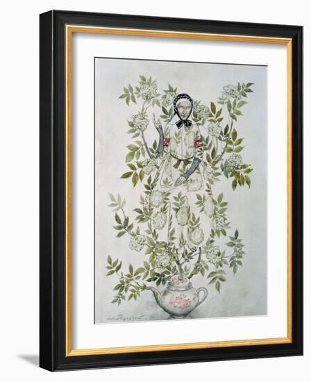 a Kindly-Looking Old Woman, illustration to 'Elder Tree Mother' from 'Fairy Tales'-Arthur Rackham-Framed Giclee Print