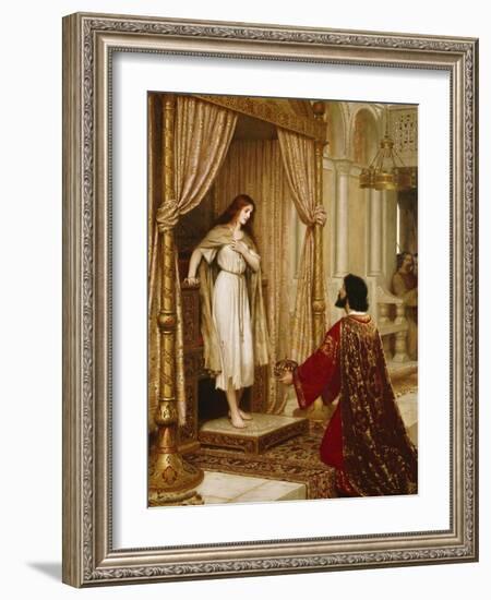 A King and a Beggar Maid, 1898-Edmund Blair Leighton-Framed Giclee Print