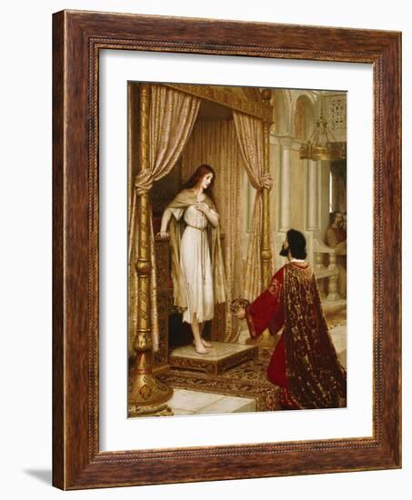 A King and a Beggar Maid, 1898-Edmund Blair Leighton-Framed Giclee Print