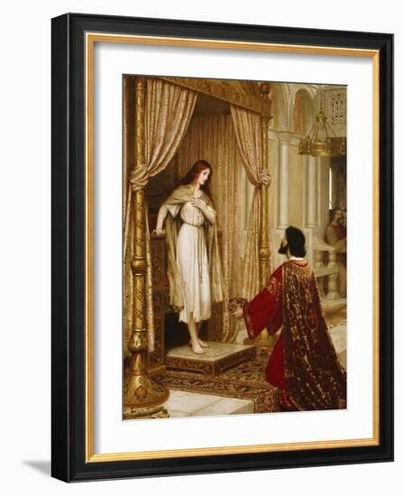 A King and a Beggar Maid, 1898-Edmund Blair Leighton-Framed Giclee Print