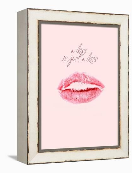 A Kiss Is Just a Kiss-Design Fabrikken-Framed Stretched Canvas