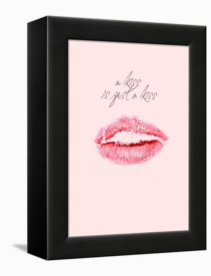 A Kiss Is Just a Kiss-Design Fabrikken-Framed Stretched Canvas