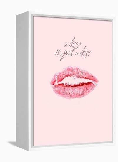 A Kiss Is Just a Kiss-Design Fabrikken-Framed Stretched Canvas