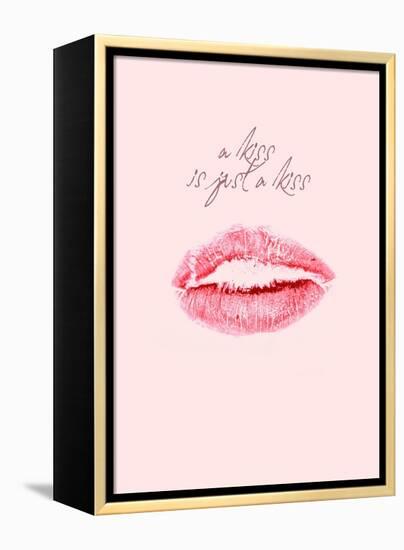 A Kiss Is Just a Kiss-Design Fabrikken-Framed Stretched Canvas