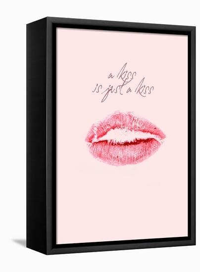 A Kiss Is Just a Kiss-Design Fabrikken-Framed Stretched Canvas