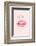 A Kiss Is Just a Kiss-Design Fabrikken-Framed Premium Giclee Print