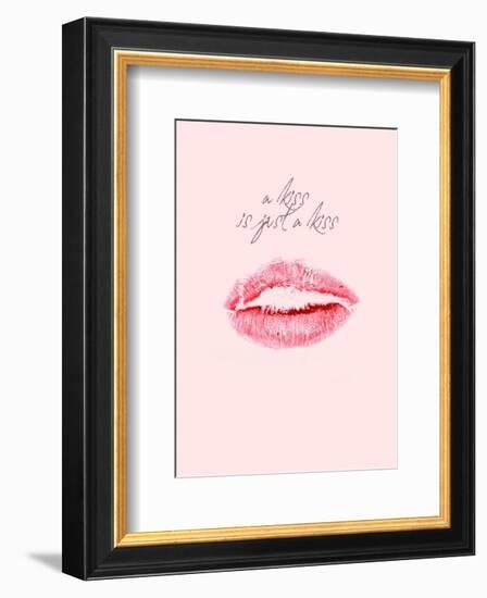 A Kiss Is Just a Kiss-Design Fabrikken-Framed Premium Giclee Print