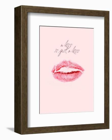 A Kiss Is Just a Kiss-Design Fabrikken-Framed Premium Giclee Print