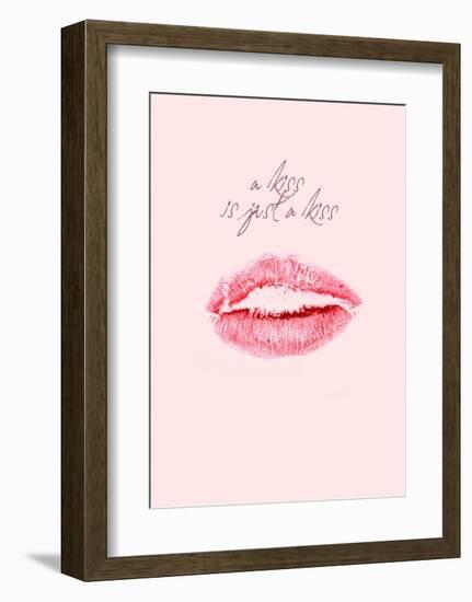 A Kiss Is Just a Kiss-Design Fabrikken-Framed Art Print