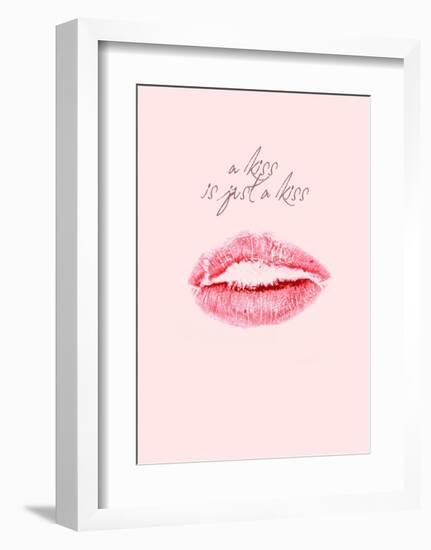 A Kiss Is Just a Kiss-Design Fabrikken-Framed Art Print