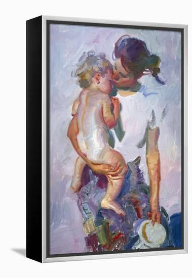 A Kiss-John Asaro-Framed Premier Image Canvas