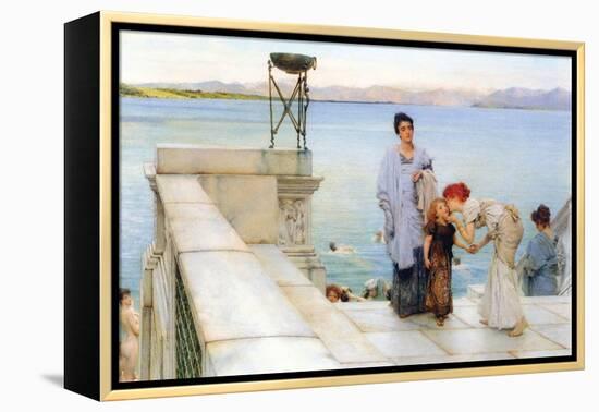 A Kiss-Sir Lawrence Alma-Tadema-Framed Stretched Canvas