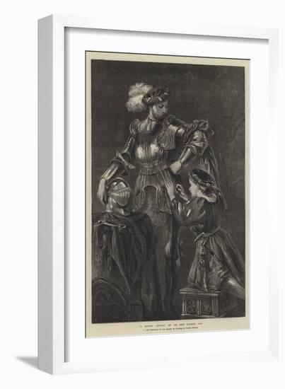 A Knight Arming-Sir John Gilbert-Framed Giclee Print