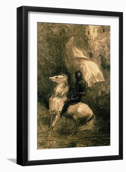 A Knight, c.1885-Odilon Redon-Framed Giclee Print