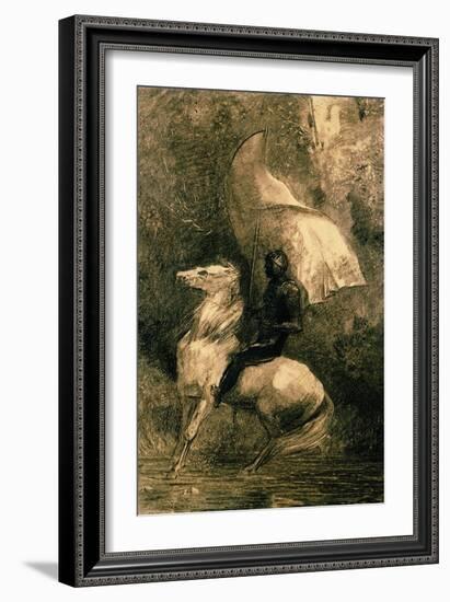A Knight, c.1885-Odilon Redon-Framed Giclee Print