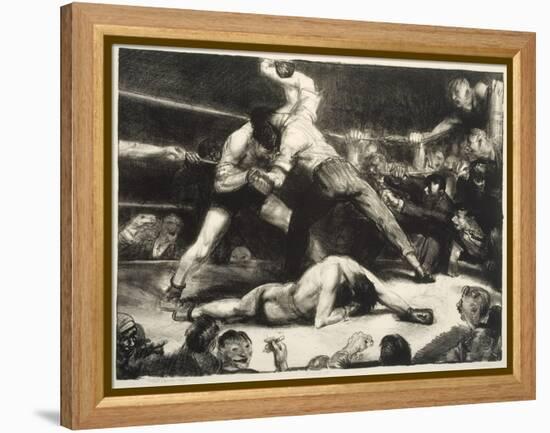 A Knock-Out, 1921 (Litho with Chine-Collé)-George Wesley Bellows-Framed Premier Image Canvas