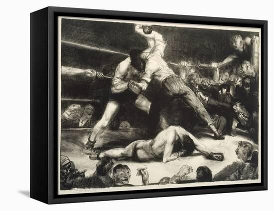 A Knock-Out, 1921 (Litho with Chine-Collé)-George Wesley Bellows-Framed Premier Image Canvas