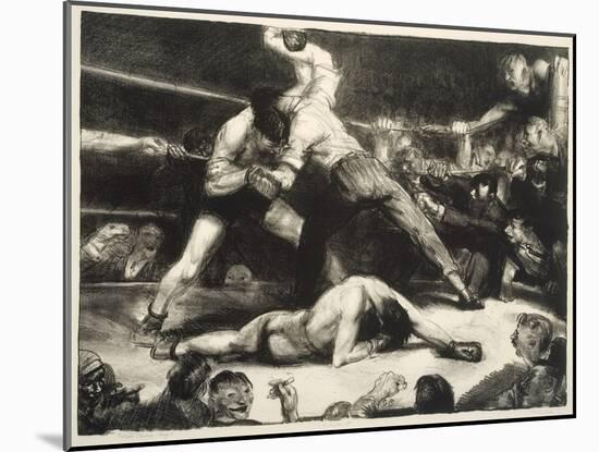 A Knock-Out, 1921 (Litho with Chine-Collé)-George Wesley Bellows-Mounted Giclee Print