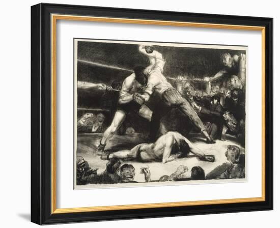 A Knock-Out, 1921 (Litho with Chine-Collé)-George Wesley Bellows-Framed Giclee Print