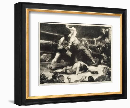 A Knock-Out, 1921 (Litho with Chine-Collé)-George Wesley Bellows-Framed Giclee Print