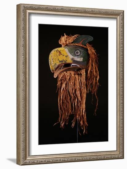 A Kwakiutl Thunderbird Mask, Red Cedar-null-Framed Giclee Print