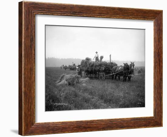 A.L. Brown Farm, Sherlock, Washington (ca. 1909)-Ashael Curtis-Framed Giclee Print