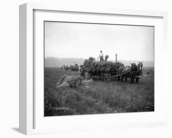 A.L. Brown Farm, Sherlock, Washington (ca. 1909)-Ashael Curtis-Framed Giclee Print