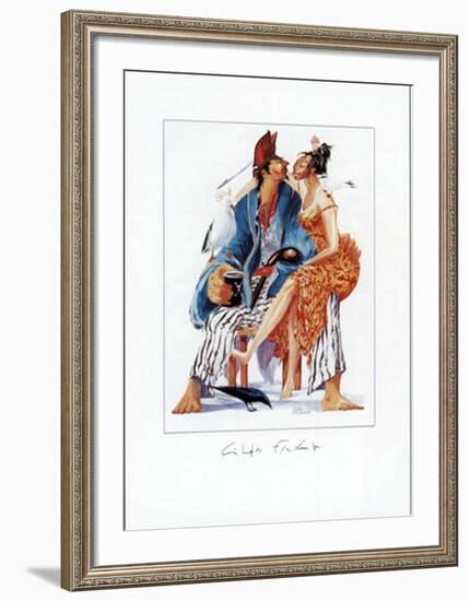 A l'Escale Amourette-Gildas Flahault-Framed Art Print