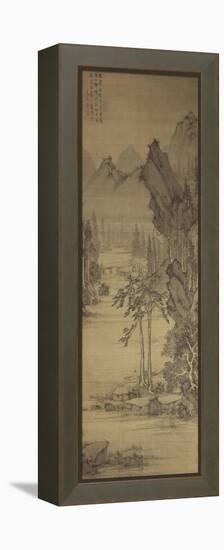 "A l'heure où la brume descend et les ombres s'allongent", paysage-Zhengming Wen-Framed Premier Image Canvas