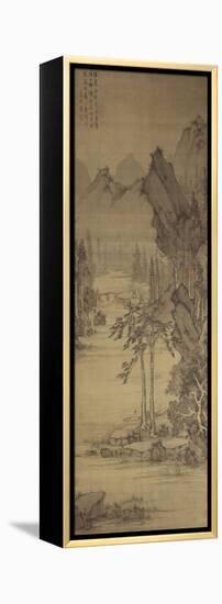 "A l'heure où la brume descend et les ombres s'allongent", paysage-Zhengming Wen-Framed Premier Image Canvas