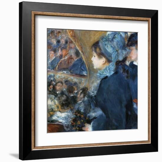 À l'opéra-Pierre-Auguste Renoir-Framed Art Print