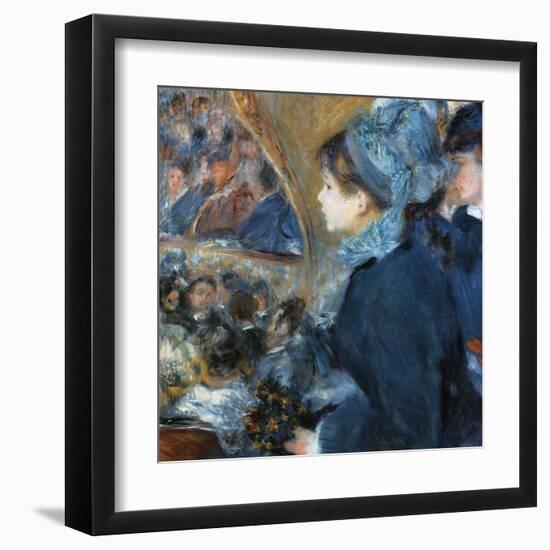 À l'opéra-Pierre-Auguste Renoir-Framed Art Print