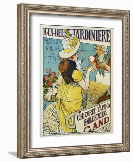 A-La-Belle Jardiniere Flower Seeds Advertisement Poster-null-Framed Giclee Print