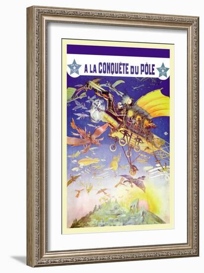 A La Conquete du Pole-null-Framed Art Print